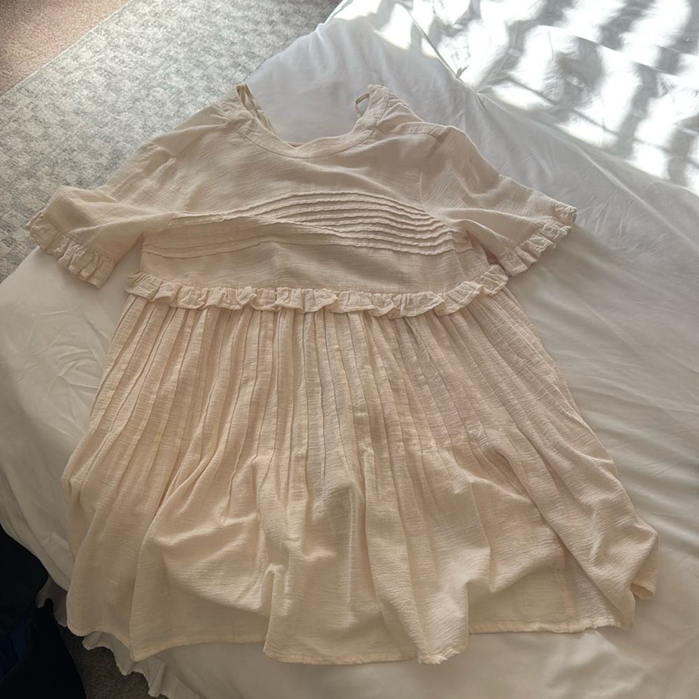 Free People Cream Dress